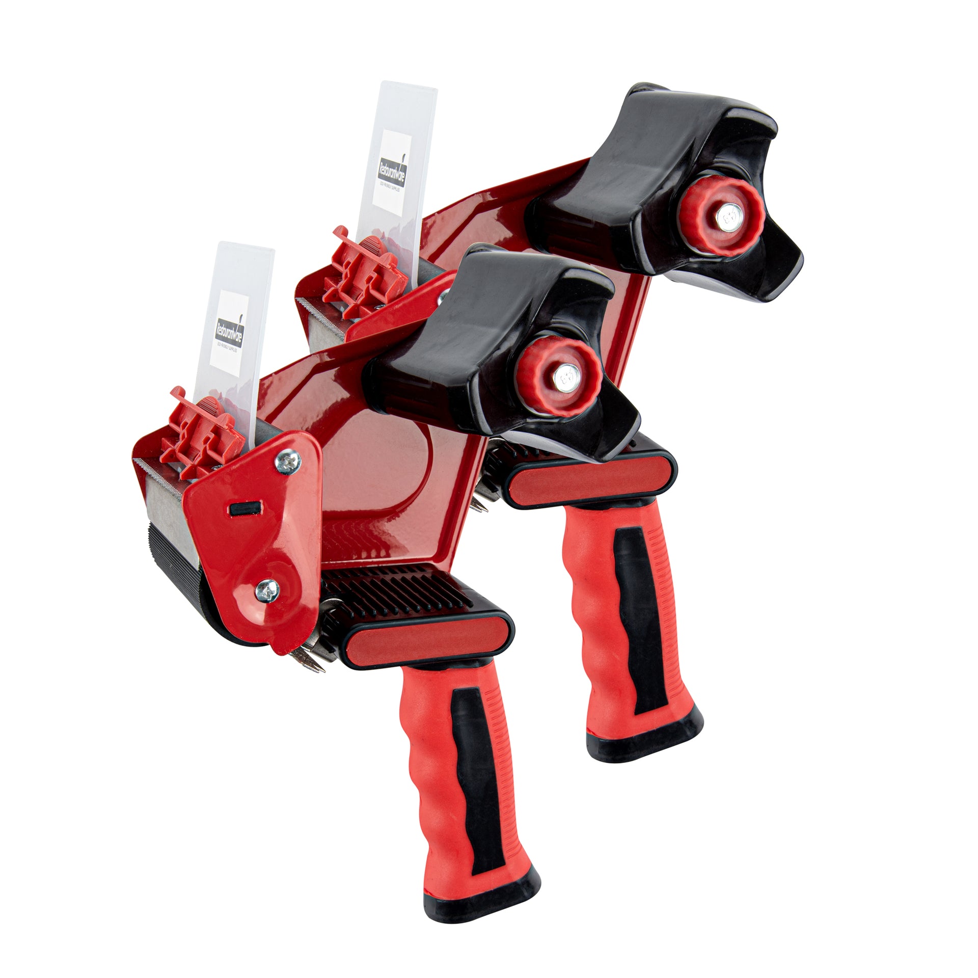 Handy Tek Red Tape Dispenser Gun - Rubber Handle - 3" - 1 count box