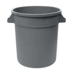 RW Clean 10 gal Gray Plastic Commercial Trash Can / Ingredient Bin - 18 1/4