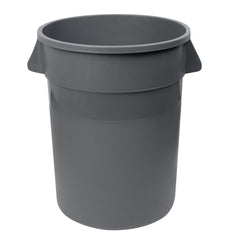 RW Clean 32 gal Gray Plastic Commercial Trash Can / Ingredient Bin - 25