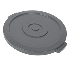 RW Clean Gray Plastic Commercial Trash Can / Ingredient Bin Lid - Fits 20 gal - 1 count box