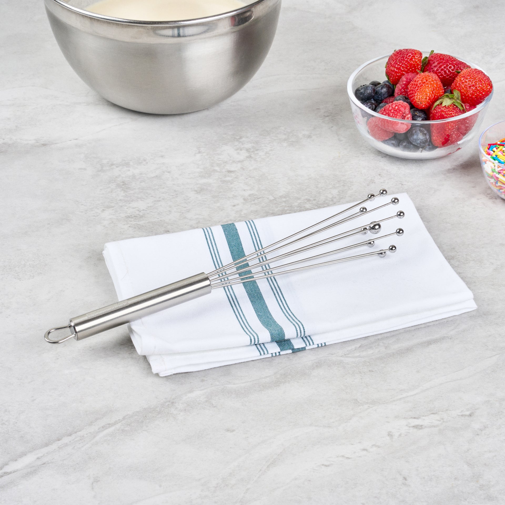 German Standard Stainless Steel Ball Whisk - 10 3/4'' - 1 count box