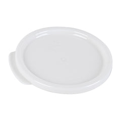 Met Lux Round White Plastic Food Storage Container Lid - Fits 1 qt - 10 count box