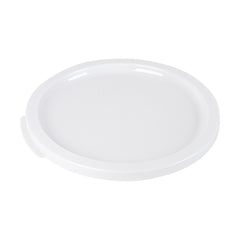 Met Lux Round White Plastic Food Storage Container Lid - Fits 12, 18 and 22 qt - 1 count box