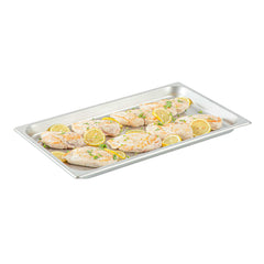 Kitchen Tek Stainless Steel Full Size Steam Table Pan - 1 1/4 Inch Deep, Anti Jam, 24 Gauge - 24 count box