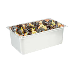 Kitchen Tek Stainless Steel Full Size Steam Table Pan - 8 Inch Deep, Anti Jam, 24 Gauge - 12 count box