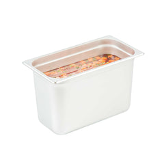Kitchen Tek Stainless Steel 1/3 Size Steam Table Pan - 8 Inch Deep, Anti Jam, 24 Gauge - 24 count box