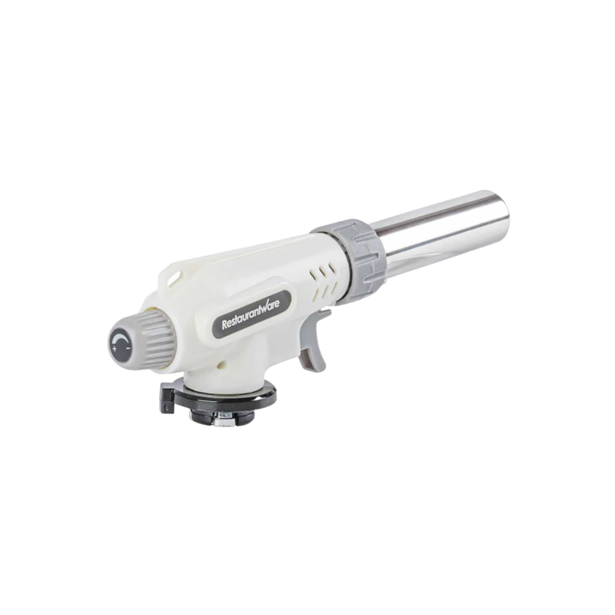 RW Pyro White Butane Kitchen Torch - Adjustable Dial - 7 3/4'' x 3'' x 1 1/2'' - 1 count box