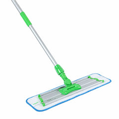 Clean Tek Professional Green Microfiber Mop - with Wet Mop Pad - 19 3/4