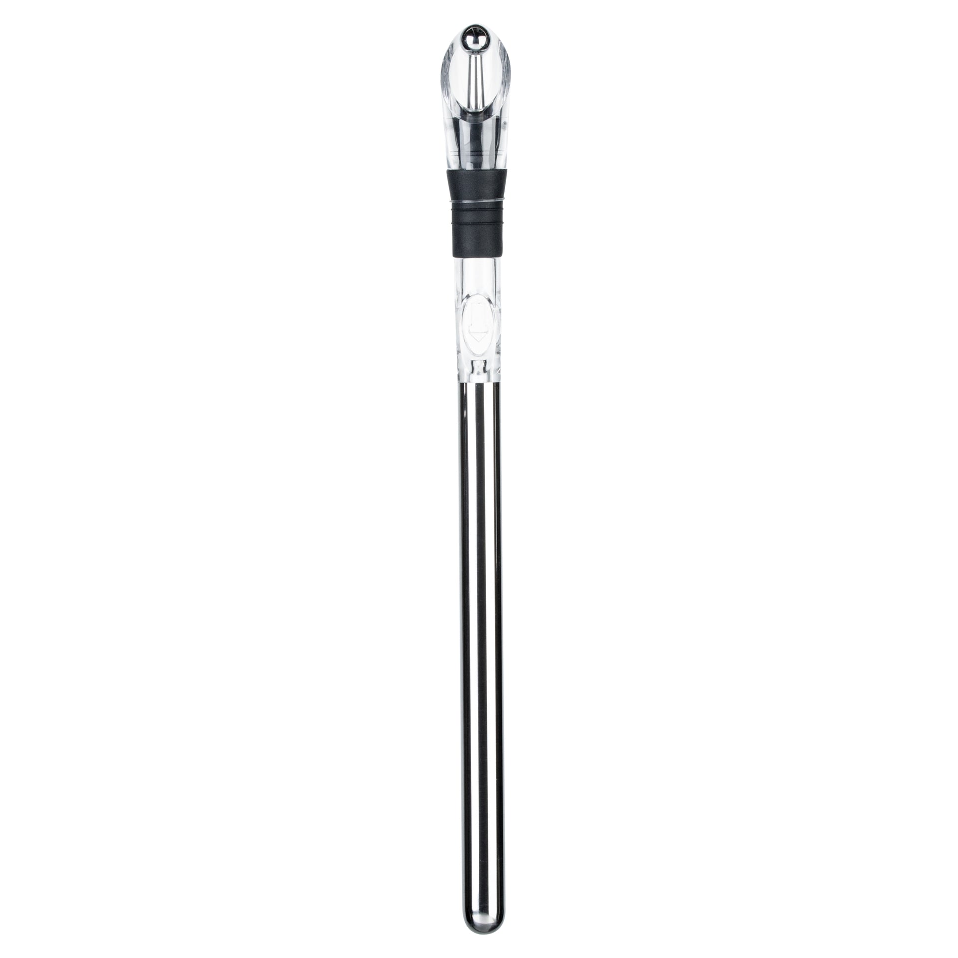 Bar Lux Stainless Steel Wine Chiller Stick / Pourer - with Aerator and Stopper - 12 3/4" - 1 count box