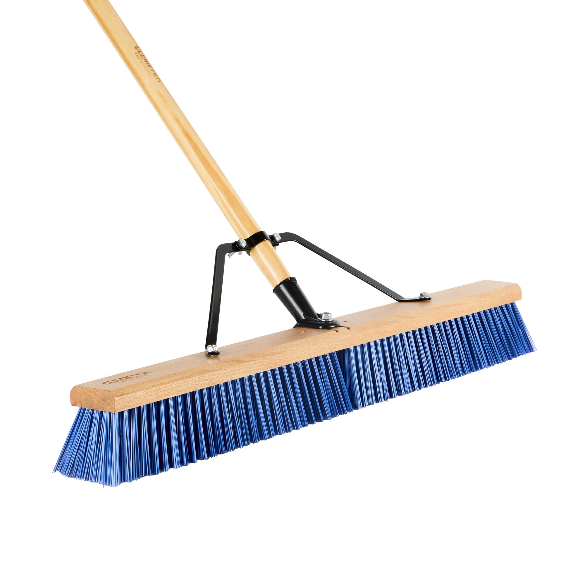 broom tackle box Clean Tek Professional 30 Inch Contractor / Push Broom - With Heavy Flagged Bristles, 60 Inch Wood Handle