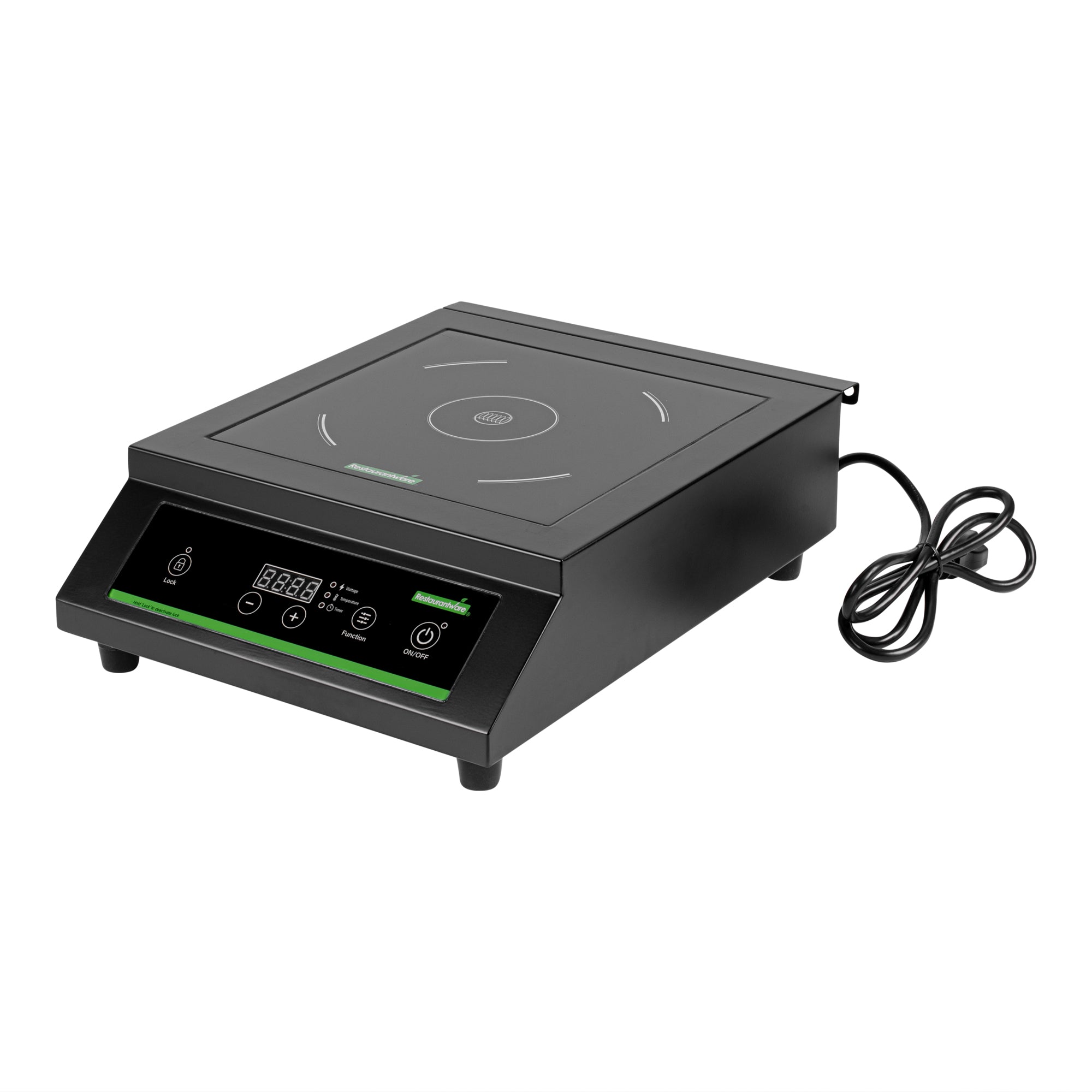Kitchen Tek Black Steel HeavyDuty Induction Cooktop 240V, 3500 Watts
