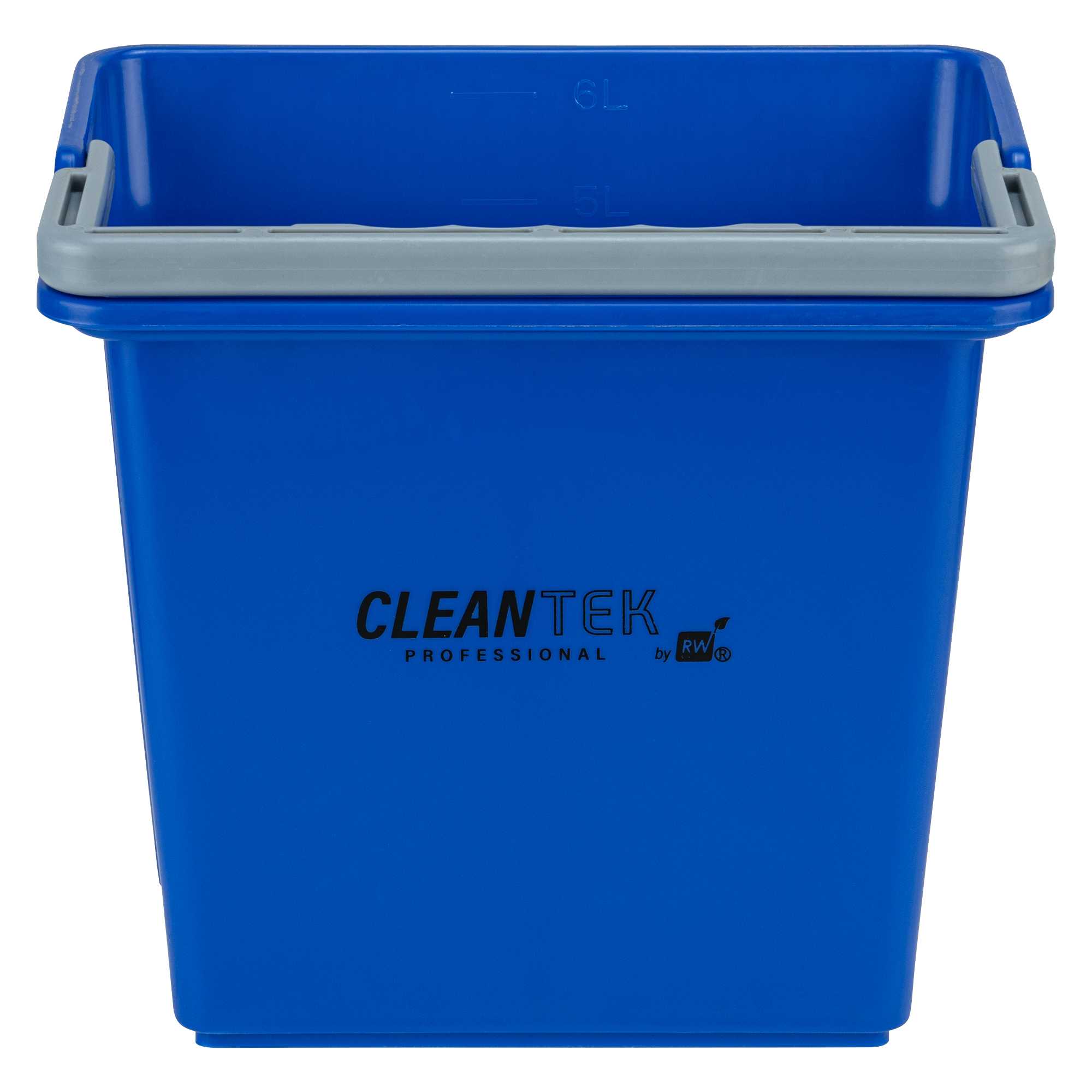 Clean Tek Professional 6 Qt Blue Cleaning Bucket - 9 1/4" x 7" x 8 3/4" - 20 count box