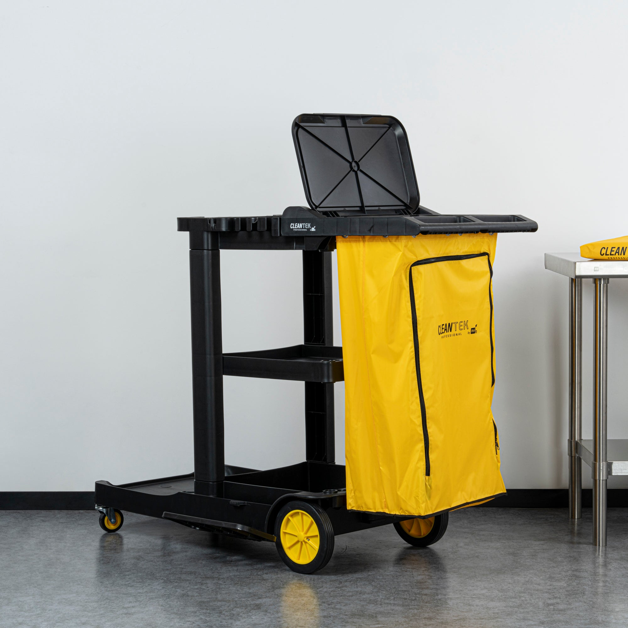 Janitro Box Clean Tek Professional Yellow Plastic Bag - with Zipper, for Heavy Duty ...