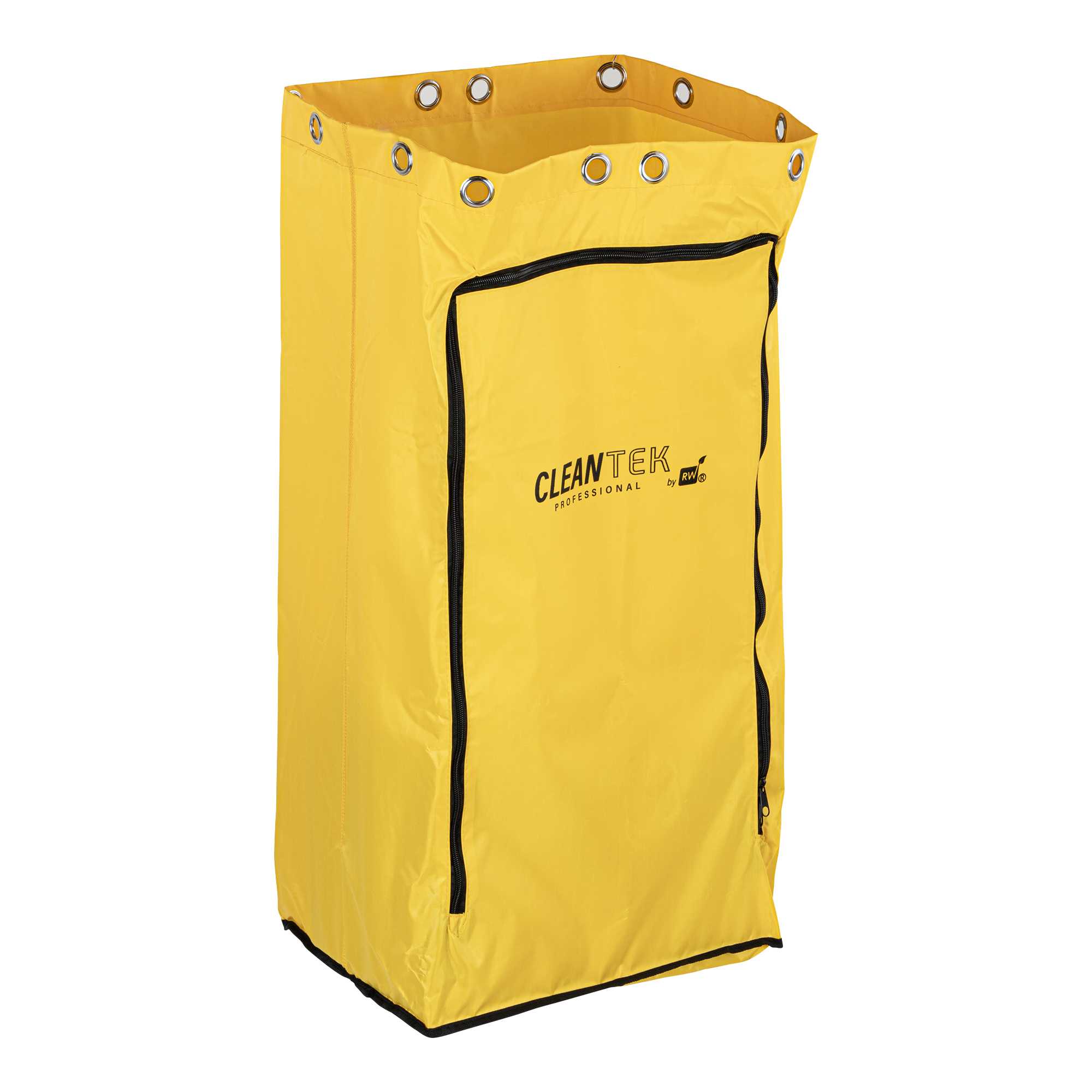 Clean Tek Professional Yellow Plastic Bag - with Zipper, for Heavy Duty 3-Shelf Janitor Cart - 50 count box