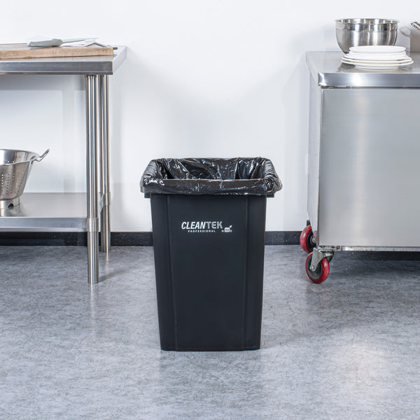 20 Gallon Black Heavy Duty Trash Can With Locking Lid – Outdoor Use