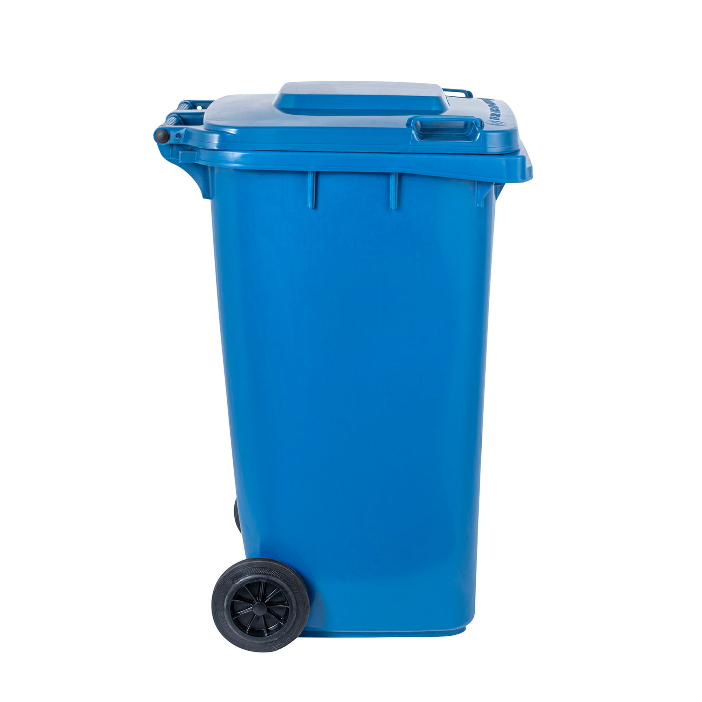Clean Tek Professional 64 gal Rectangle Blue Plastic Wheeled Recycling