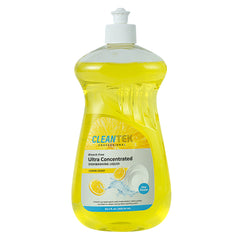 Clean Tek Professional 20.3 fl. oz Dishwashing Liquid - Ultra Concentrated, OXY Power, Lemon Scent - 24 count box
