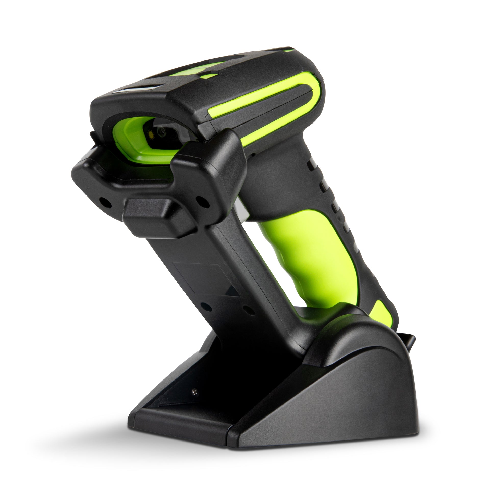 Handy Tek Black and Green Wireless Scanner Kit - Ultra-Rugged, Adjustable Charging Cradle - 1 count box