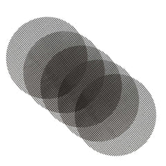 Met Lux Round Fiberglass Reusable Grill Mesh Mat - Non-Stick - 11 3/4