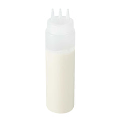 32 oz Clear Plastic All-Purpose Squeeze Bottle - with Triple Dispersion Tip - 90 count box