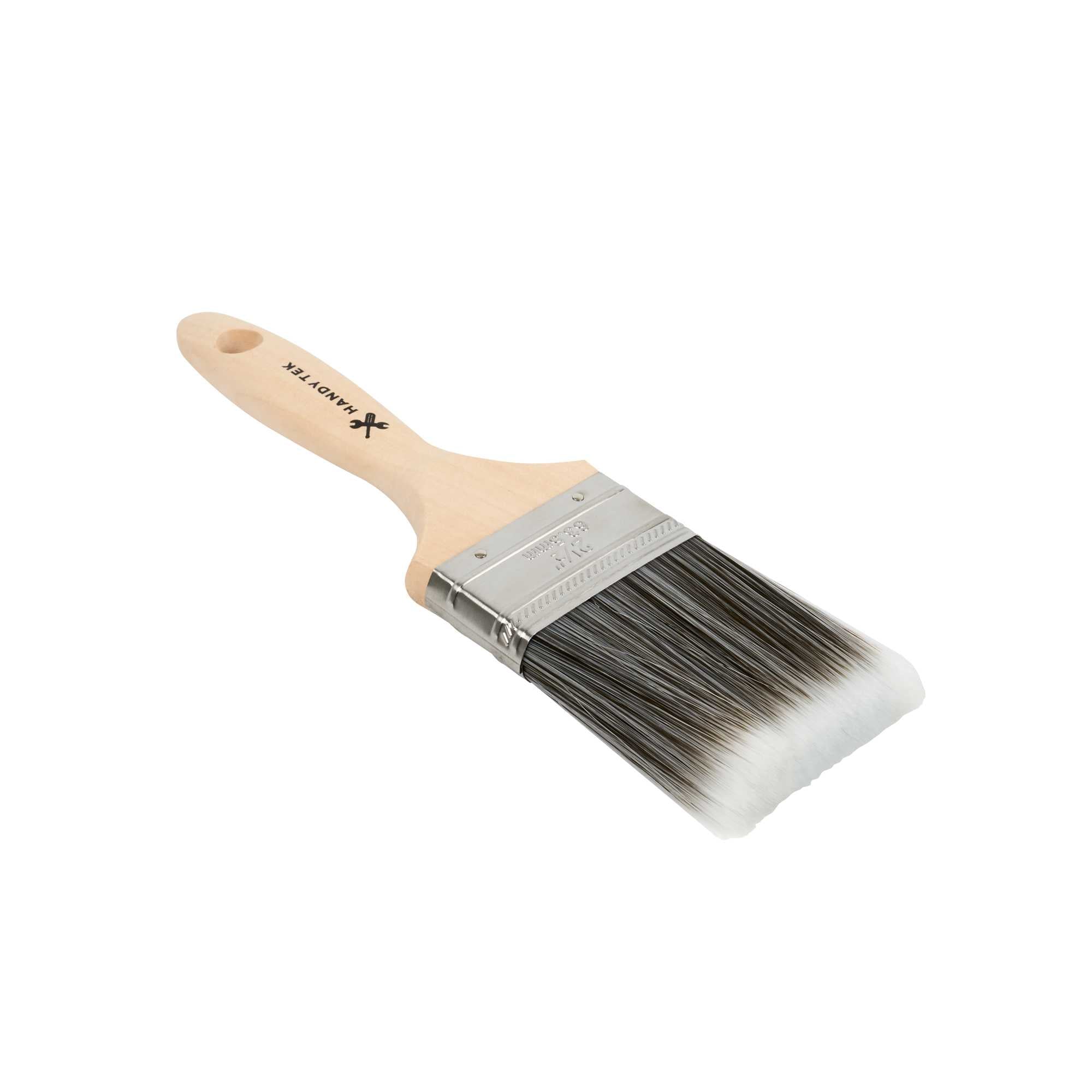 Handy Tek Synthetic Polyester Paint Brush - Flat, Beaver Tail - 2 1/2" - 1 count box