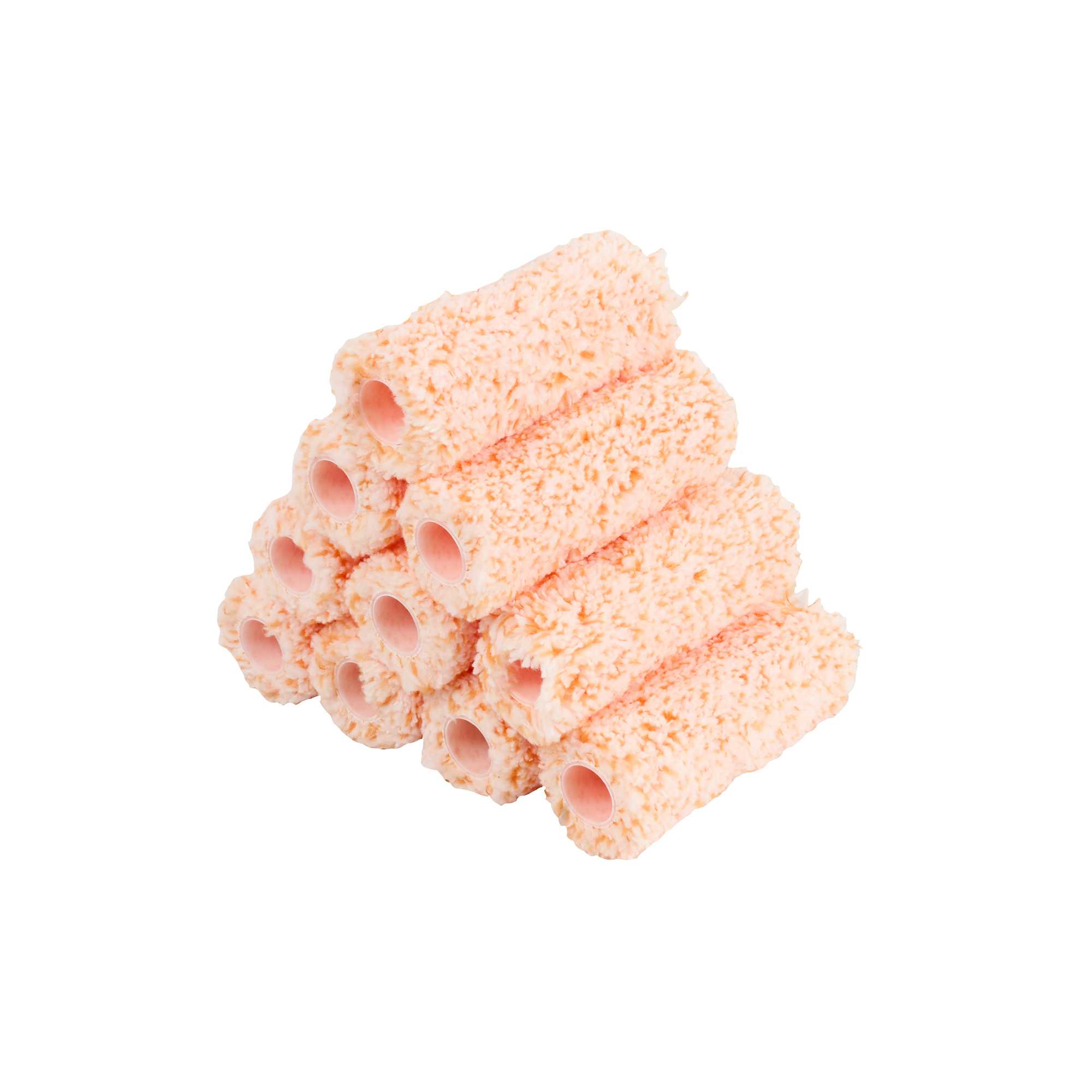 Handy Tek Microfiber Jumbo Mini Roller Cover - Shed-Resistant, with 3/8" Nap - 4" - 10 count box