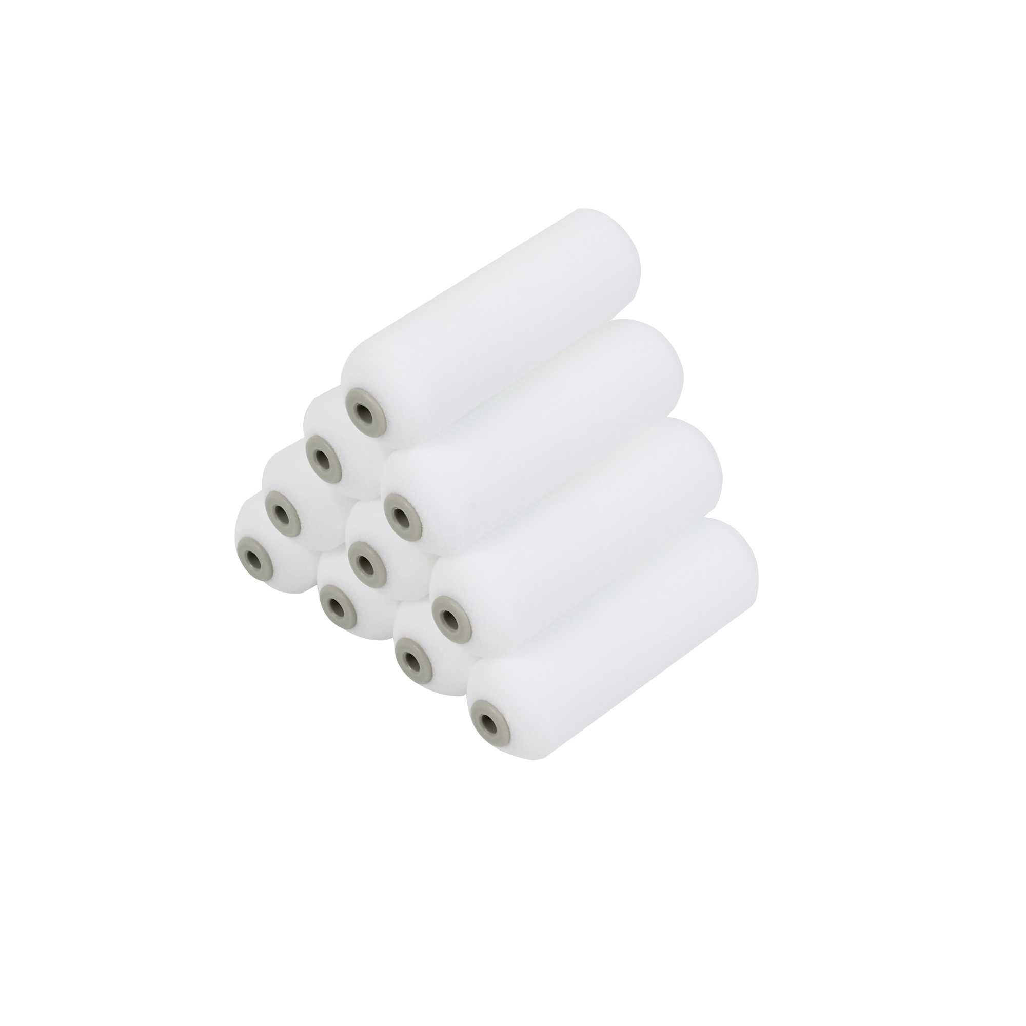 Handy Tek Foam Mini Roller Cover - High Density, Shed-Resistant - 4" - 10 count box