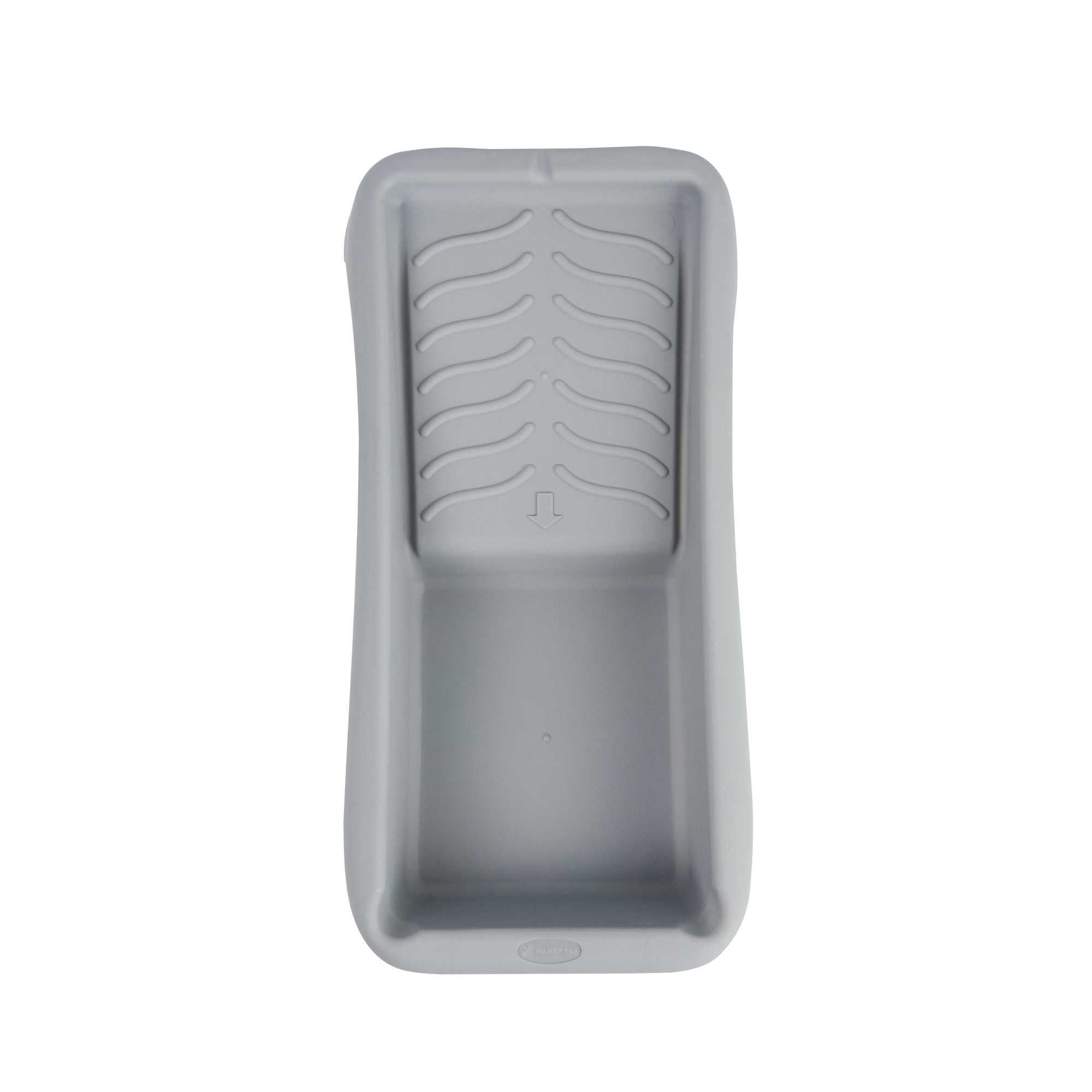 Handy Tek 1.5 qt Gray Plastic Paint Tray - 14" x 7" x 2 1/2" - 1 count box