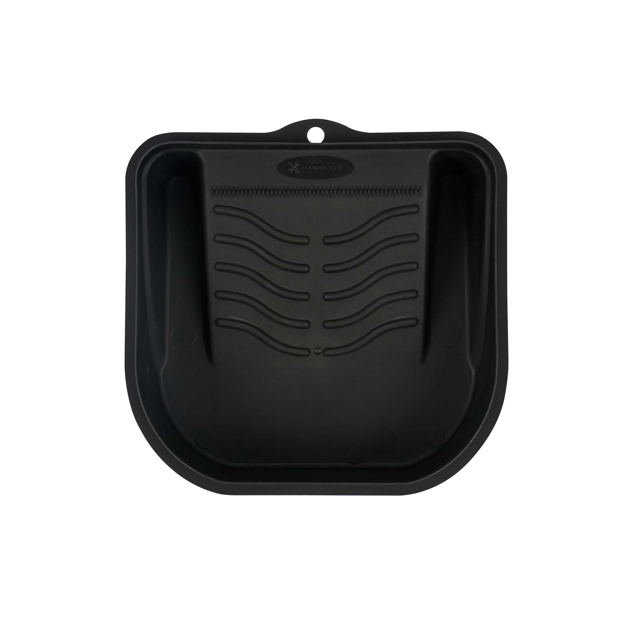 Handy Tek 27 oz Black Plastic Paint Tray / Pail Lid - Fits 0.5 gal Paint Pail - 7" x 7" x 1 3/4" - 1 count box
