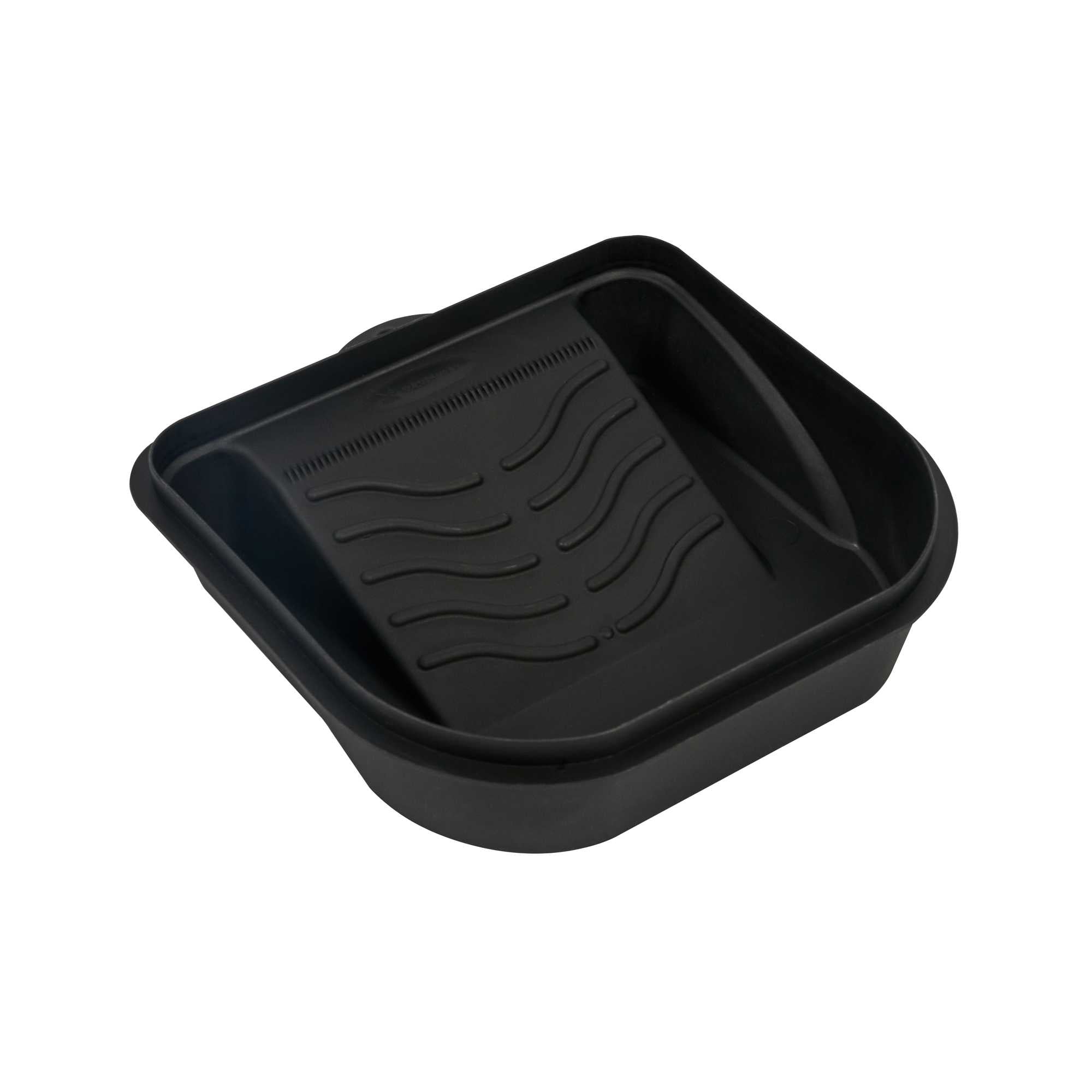 Handy Tek 27 oz Black Plastic Paint Tray / Pail Lid - Fits 0.5 gal Paint Pail - 7" x 7" x 1 3/4" - 1 count box