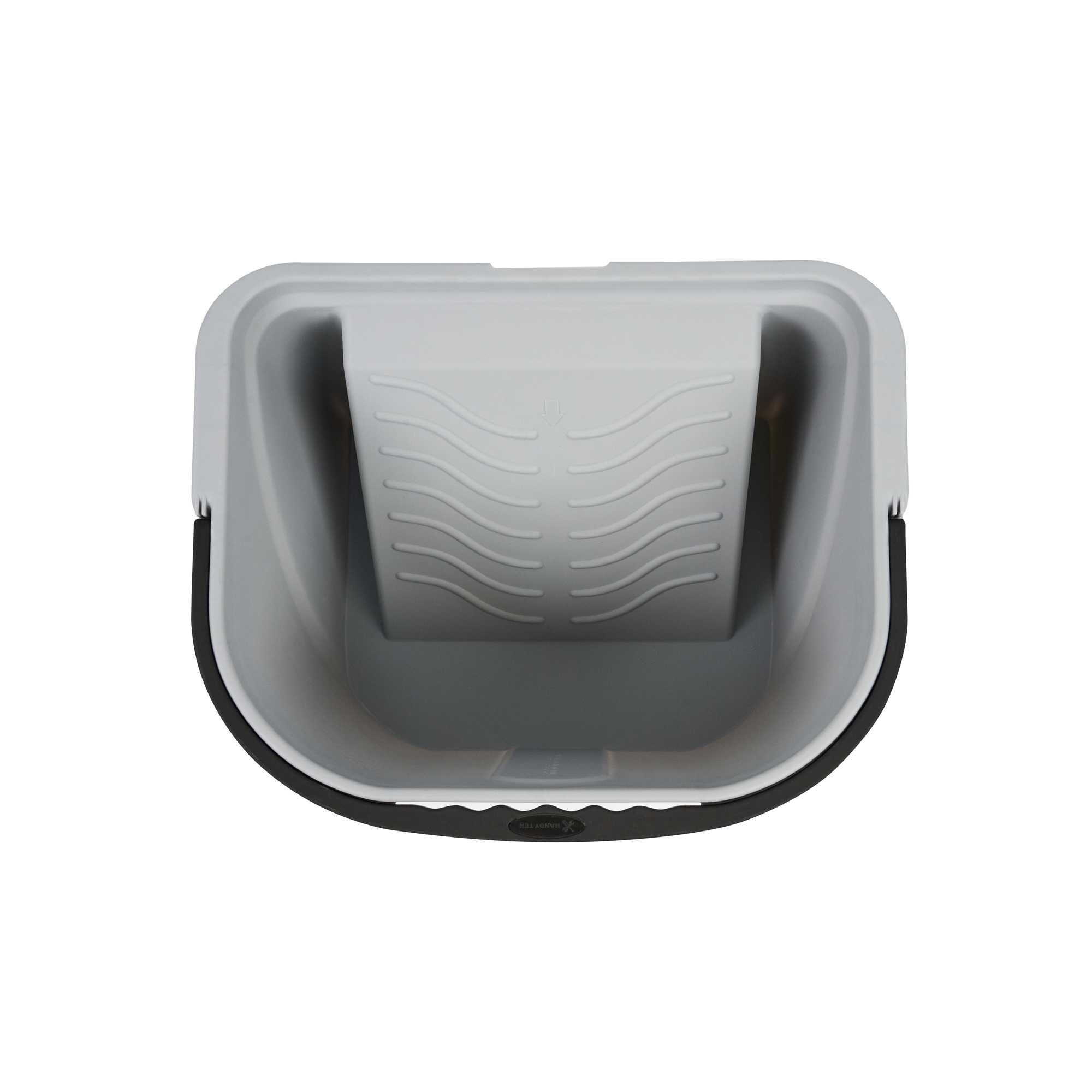 Handy Tek 3.5 gal Gray Plastic Paint Pail - 15 3/4" x 12 3/4" x 9" - 1 count box