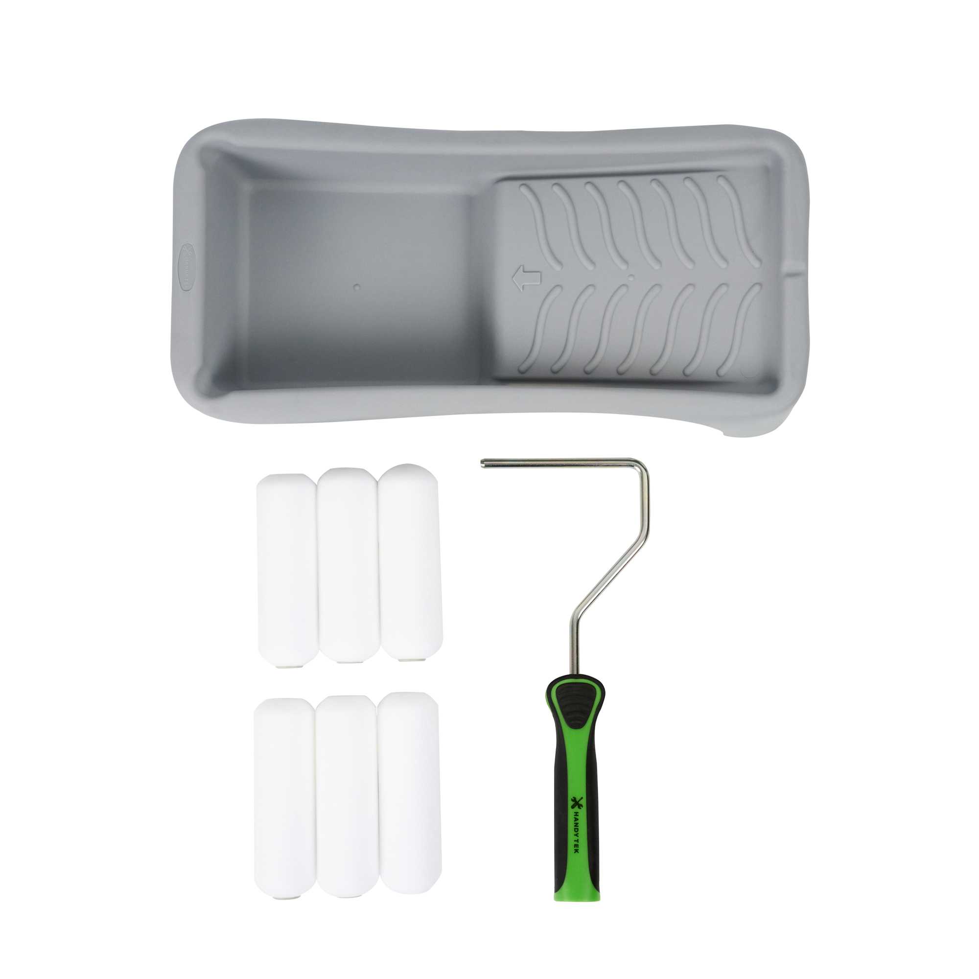 Handy Tek Paint Roller Kit - 8-Piece - 13 3/4" x 6 3/4" x 2 1/4" - 1 count box