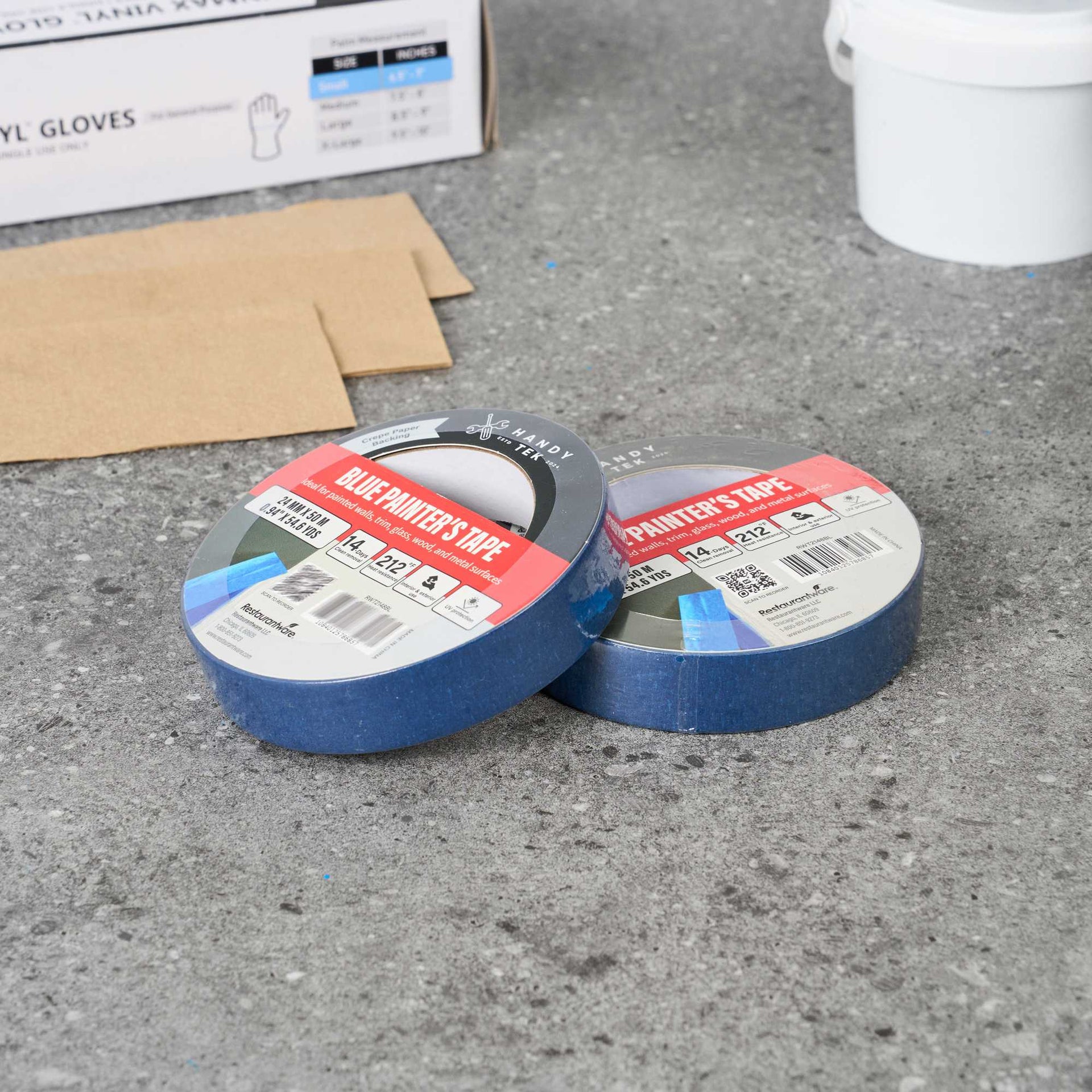 Handy Tek Blue Painter's Tape - 1" x 54 yds - 1 count box