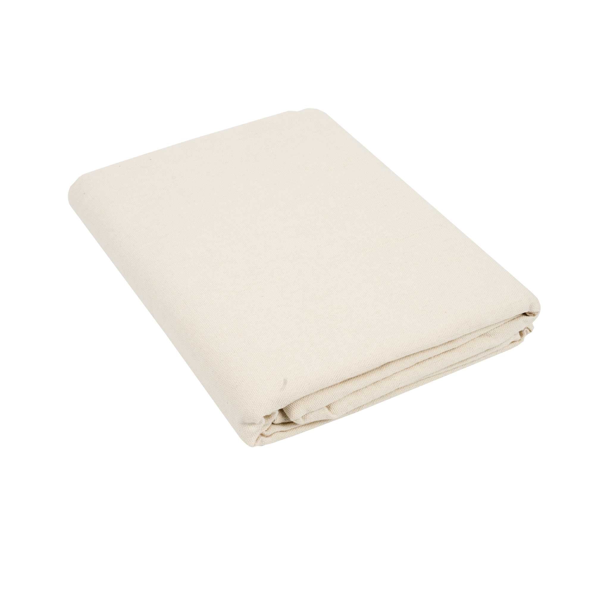 Handy Tek White Cotton Canvas Drop Cloth - Heavy Weight - 6' x 9' - 12 count box