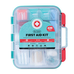 Be Safe 100-Person Class A First Aid Kit - 420 Piece, Wall Mountable - 1 count box