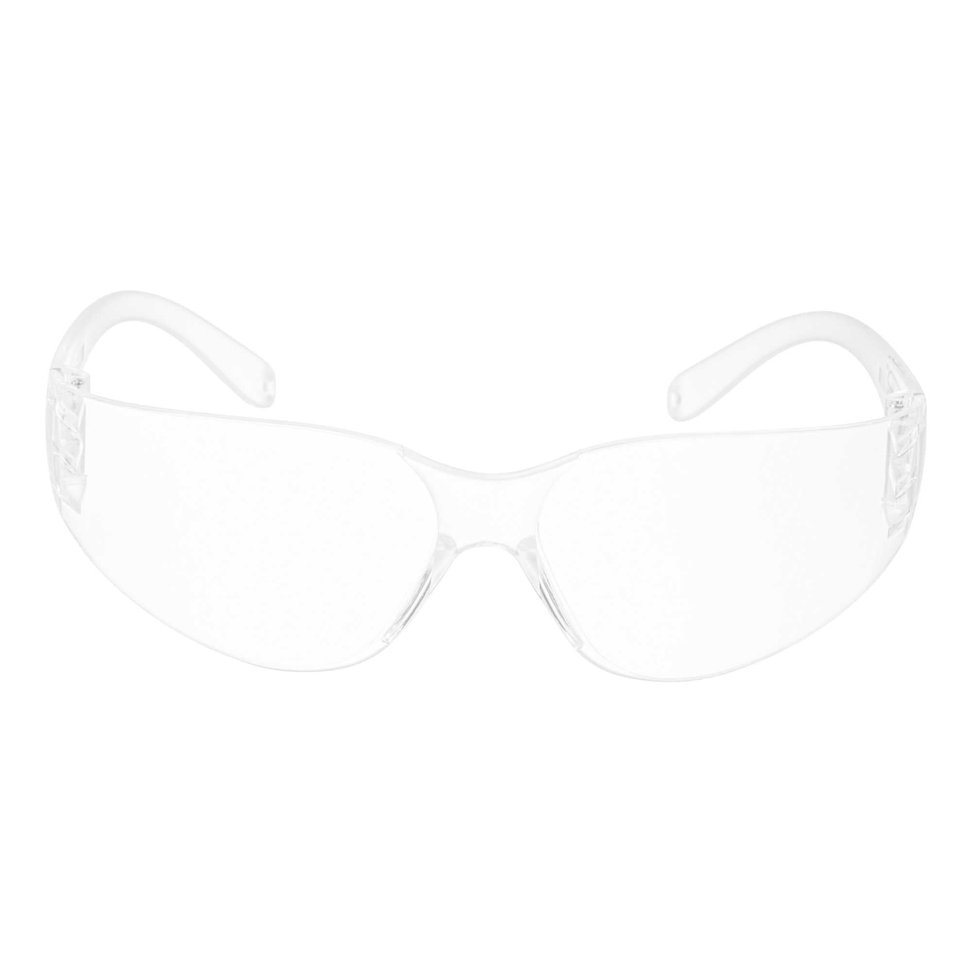 Be Safe Safety Glasses - Anti-Fog, Clear Frame with Clear Lens - 10 count box