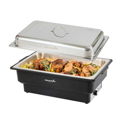 Cater Tek 14 qt Full Size Electric Water Pan / Warmer - Stainless Steel Chafer Cover, Food Pan, 120V, 760W - 1 count box