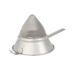 Met Lux Stainless Steel Bouillon / Chinois Strainer - Extra Fine Mesh - 8