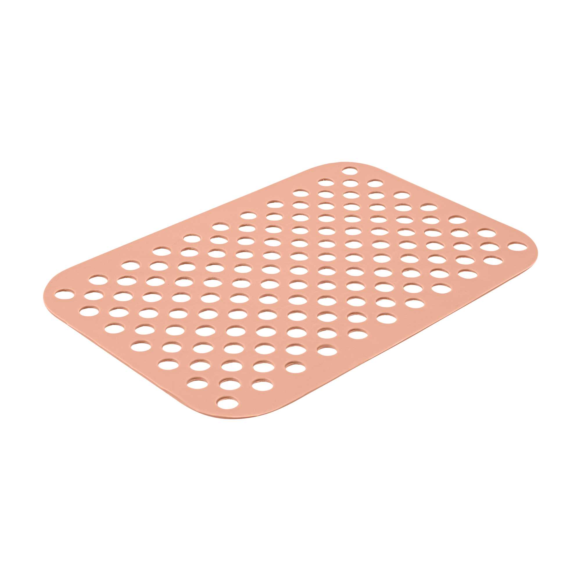 Pastry Tek Rectangle Orange Reusable Silicone Air Fryer Liner - Non-Stick, For Dual Basket, 3 to 5 qt - 7 3/4" x 5 1/2" - 2 count box