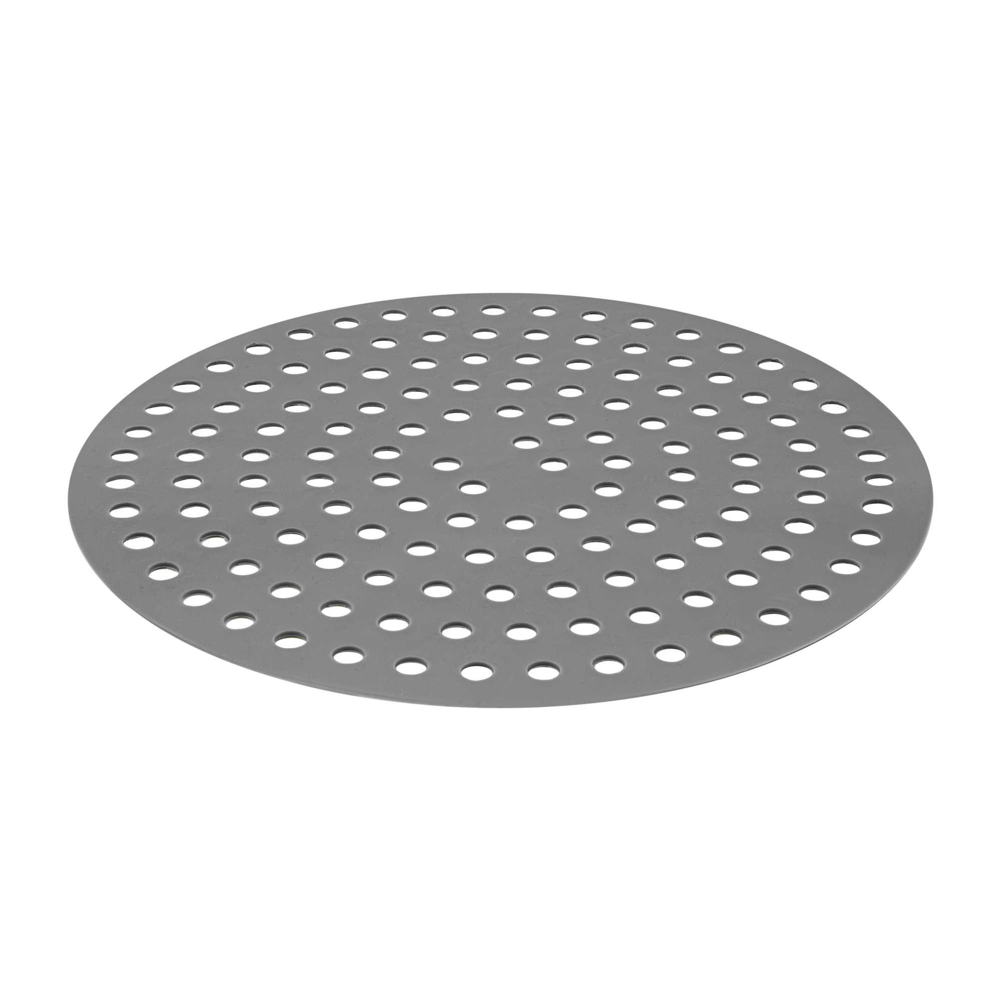Pastry Tek Round Gray Reusable Silicone Air Fryer Liner - Non-Stick, For 5 to 7 qt - 7 3/4" - 2 count box