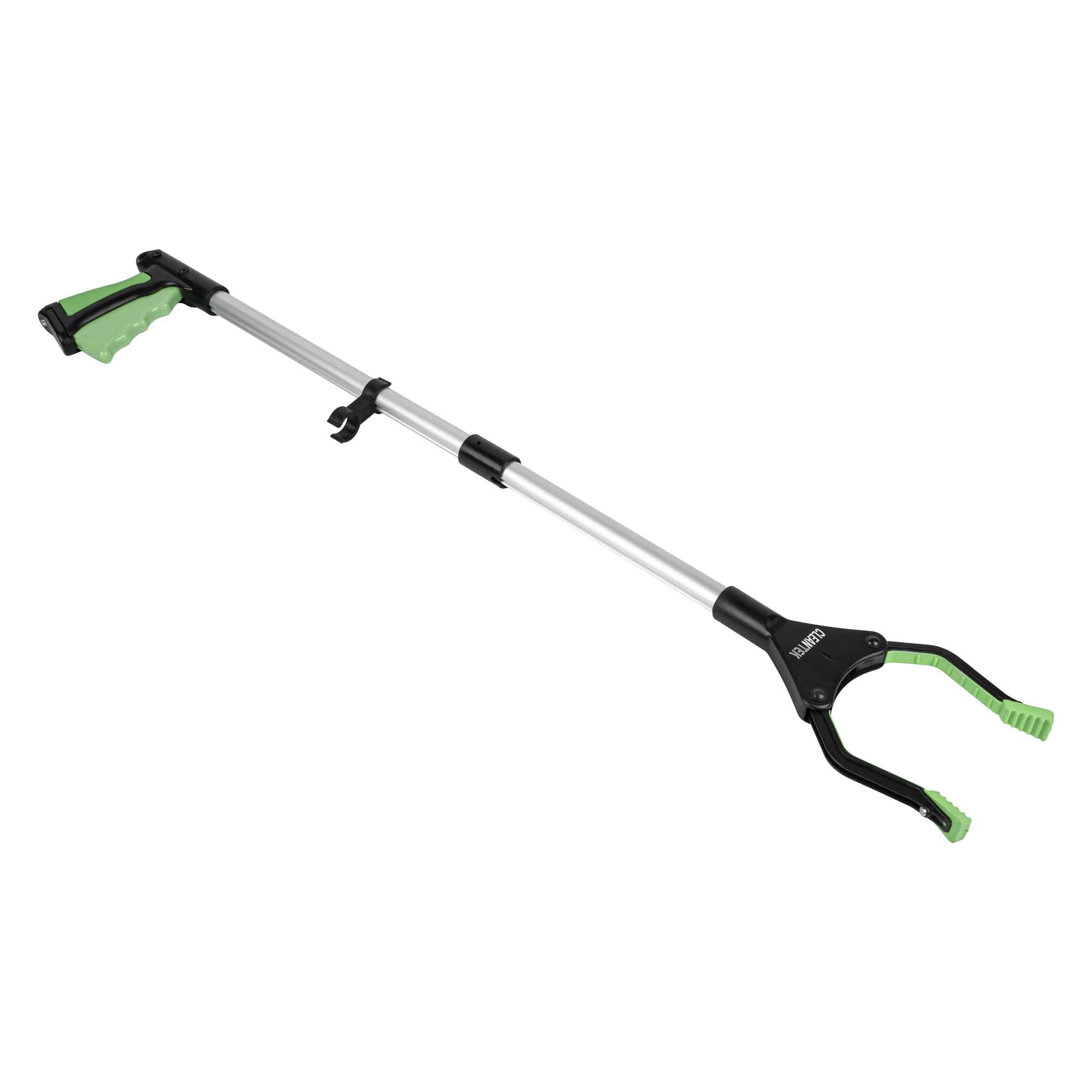 Clean Tek Professional 2-Fold Pick-Up Reaching Grabber Tool - Magnetic Tip, 360 Degree Rotating Head, Trigger Grip - 32 1/4" - 1 count box