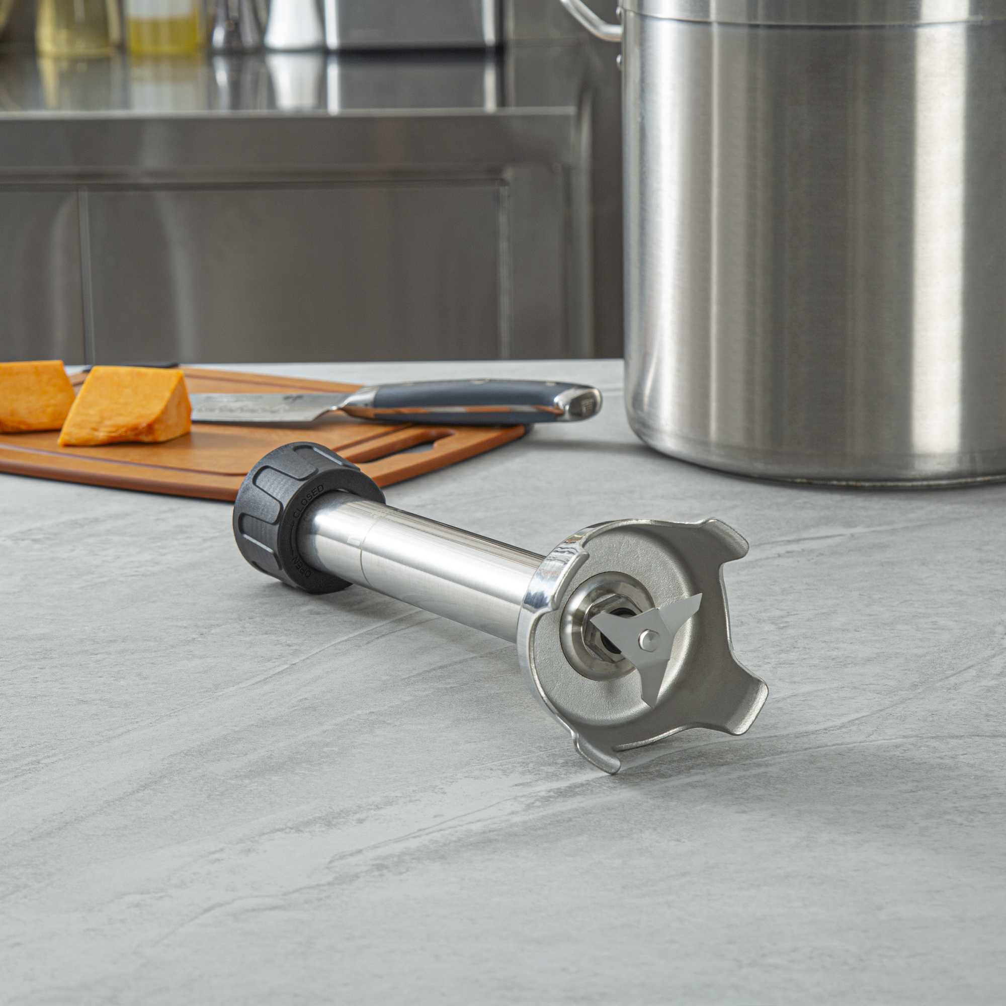 Hi Tek Stainless Steel Blending Shaft - For Variable Speed Immersion Blender - 12" - 1 count box