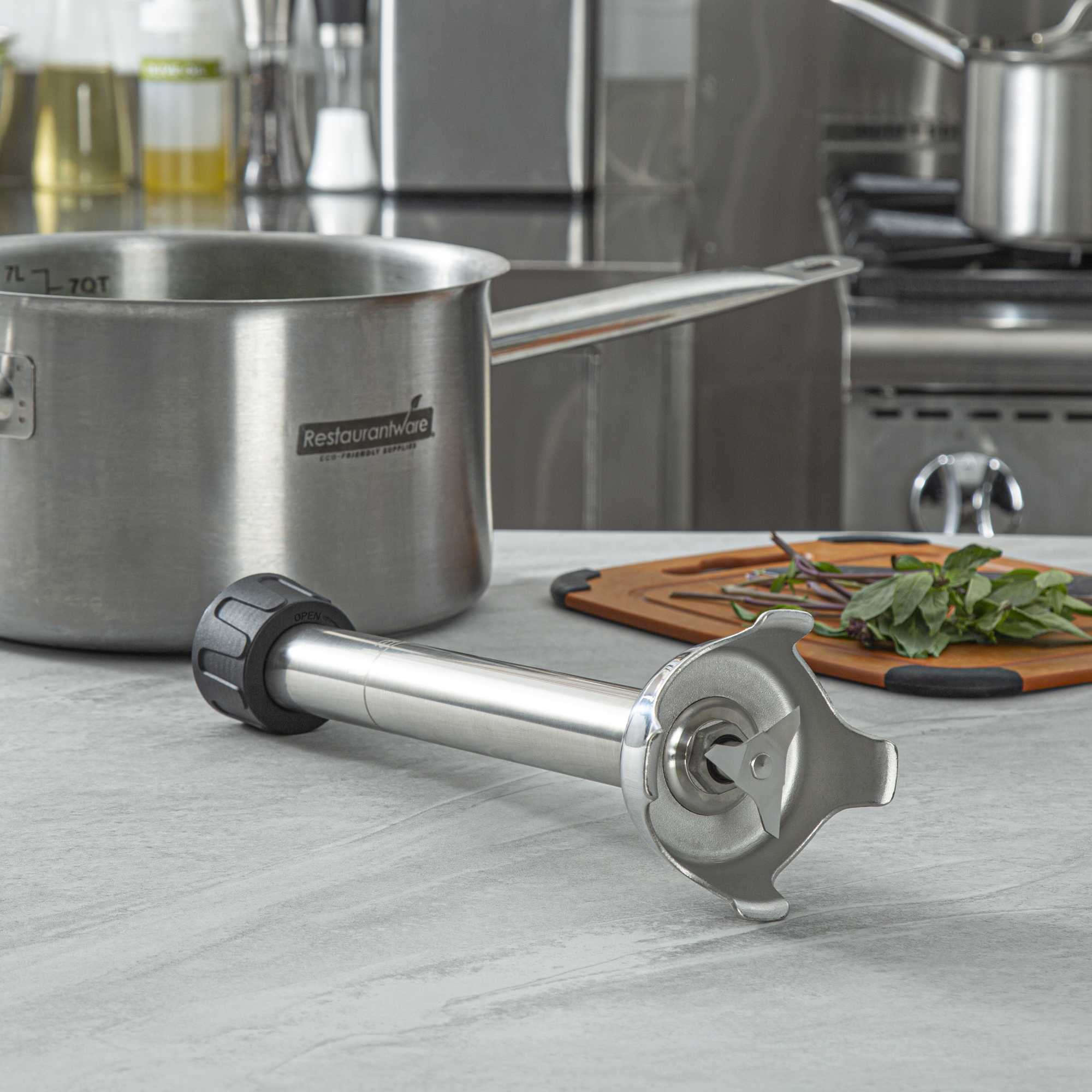 Hi Tek Stainless Steel Blending Shaft - For Variable Speed Immersion Blender - 14" - 1 count box