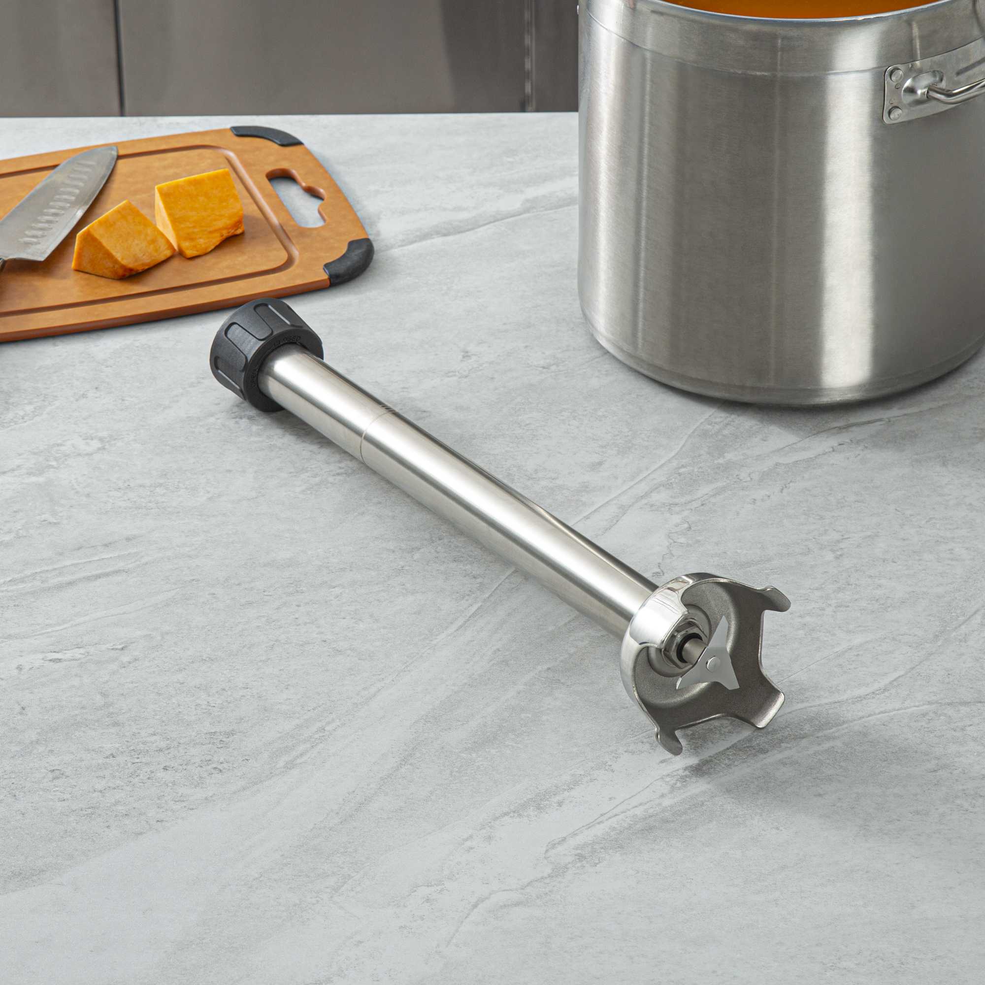 Hi Tek Stainless Steel Blending Shaft - For Variable Speed Immersion Blender - 18" - 1 count box