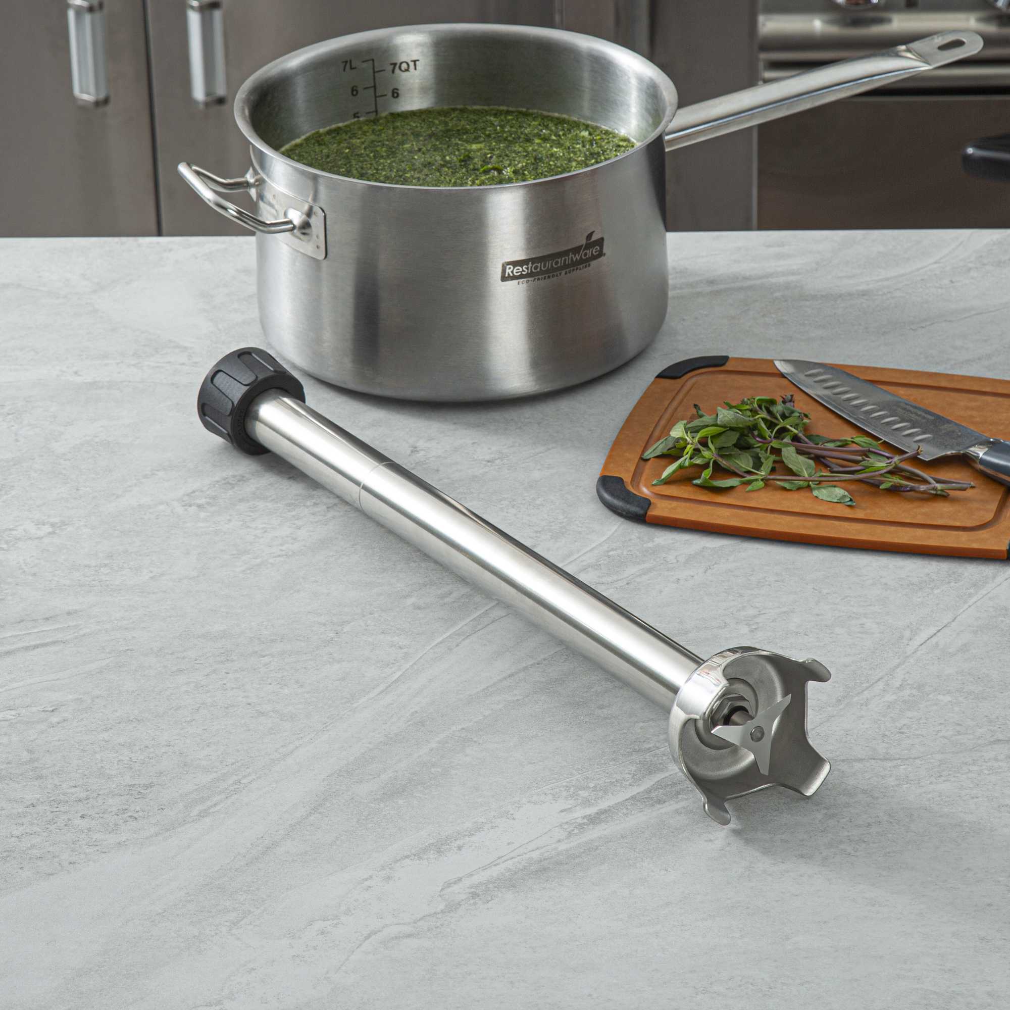 Hi Tek Stainless Steel Blending Shaft - Fits Variable Speed Immersion Blender - 22" - 10 count box