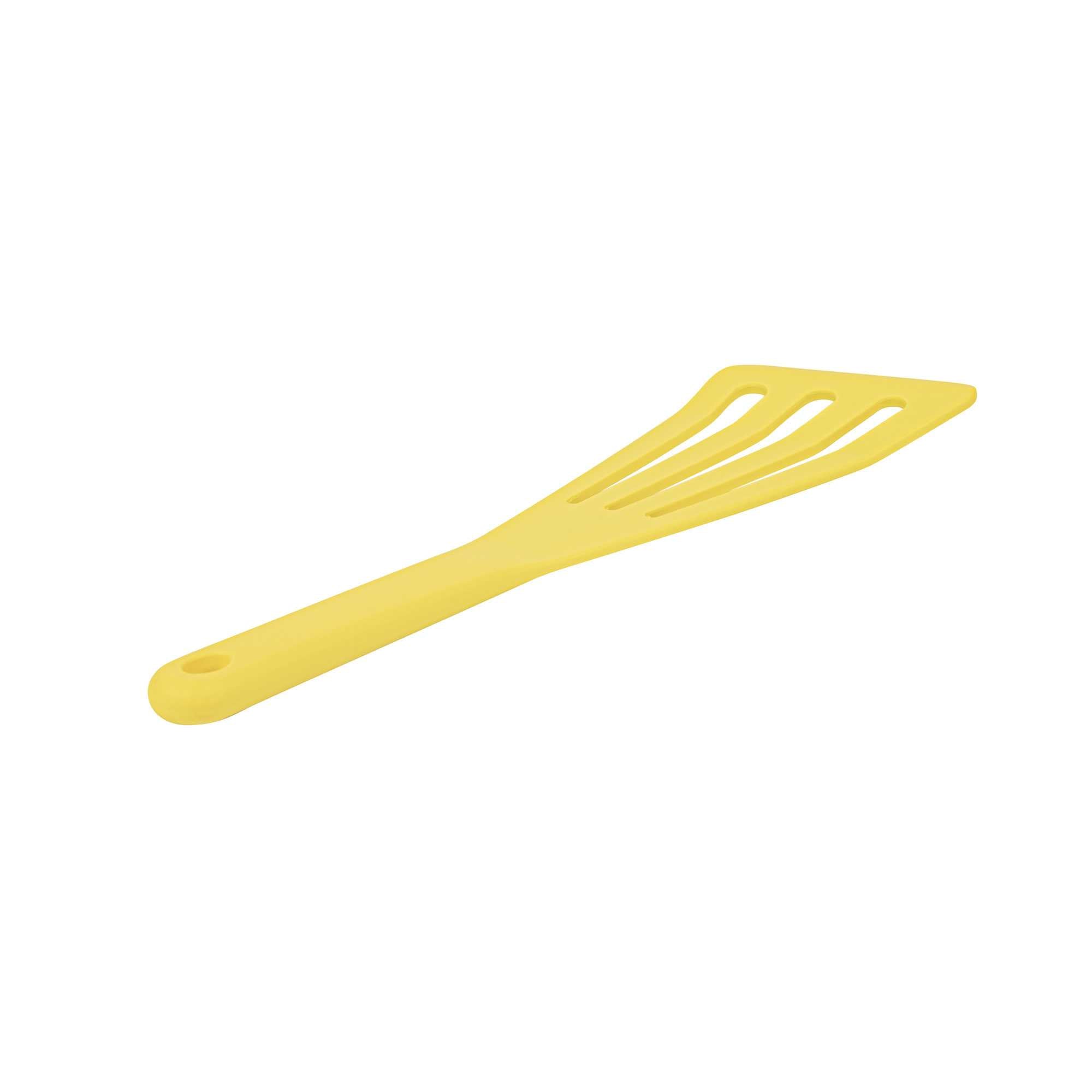Met Lux Yellow Silicone High Temperature Slotted Turner / Spatula - 12 1/4" - 1 count box