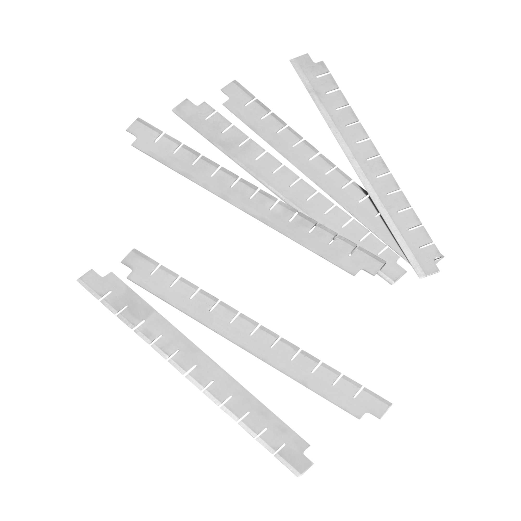 Met Lux 22-Piece Stainless Steel Vegetable Dicer 1/4" Blade Set - 3 1/2" - 24 count box