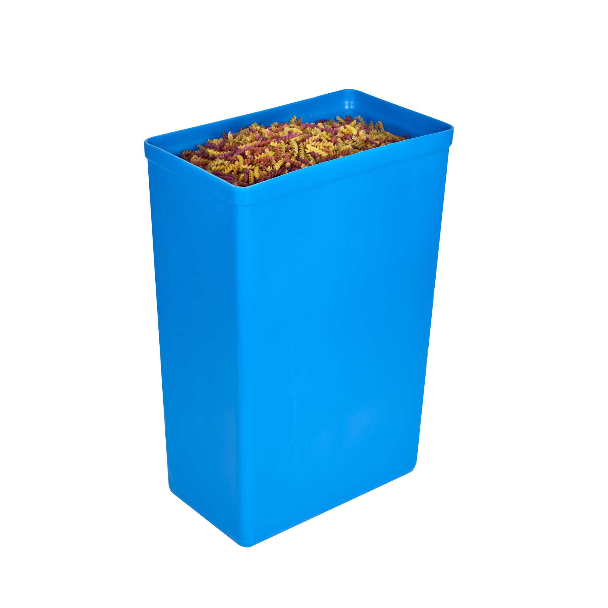 Met Lux 10 Gal / 160 Cup Blue Plastic Ingredient Bin - 1 count box