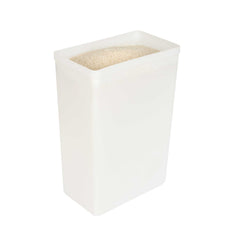 Met Lux 10 Gal / 160 Cup White Plastic Ingredient Bin - 1 count box