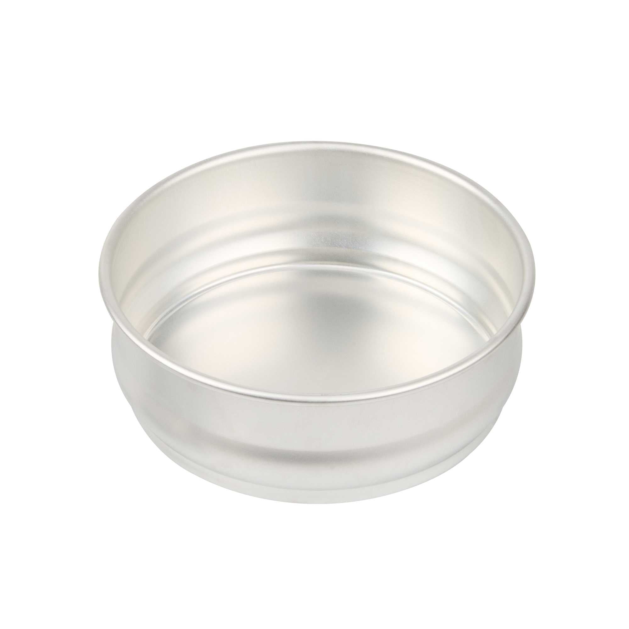 Met Lux 48 oz Round Aluminum Stacking Dough Pan - 8" - 10 count box